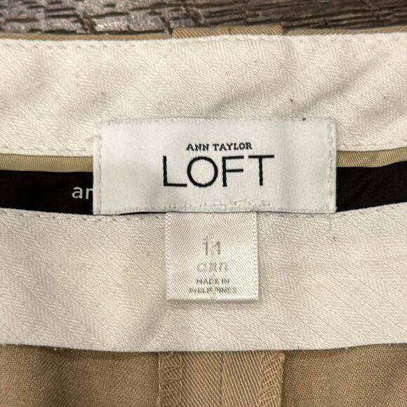 LOFT Women's Classic Ann Trouser Sand Size 14 - Picture 6 of 7